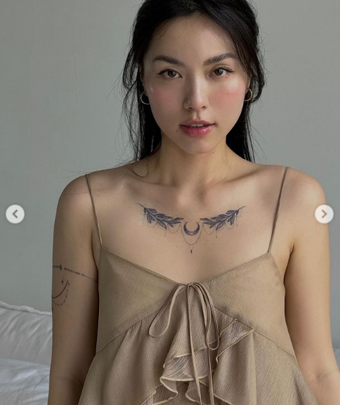 Những hình xăm cá tính của bạn gái Nguyễn Quang Đạt nhận về nhiều lời khen.