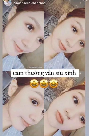 Vốn nổi tiếng với vẻ đẹp lai cùng làn da trắng mịn màng, khi bỏ đi lớp make, trông Xoài Non cũng chẳng kém sắc là bao.