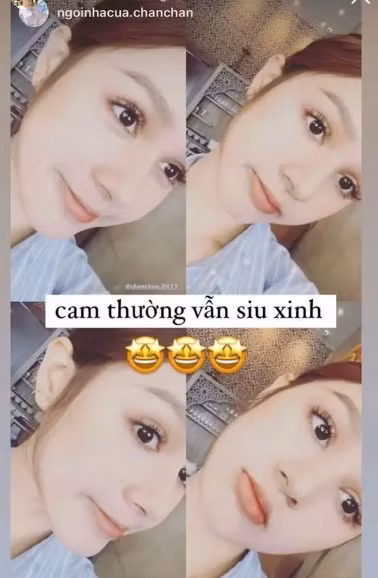 Vốn nổi tiếng với vẻ đẹp lai cùng làn da trắng mịn màng, khi bỏ đi lớp make, trông Xoài Non cũng chẳng kém sắc là bao.