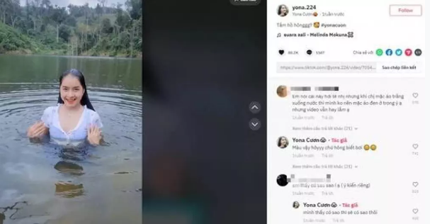 Yona Cươn từng bị chỉ trích vì những đoạn clip bị đánh giá là phản cảm.