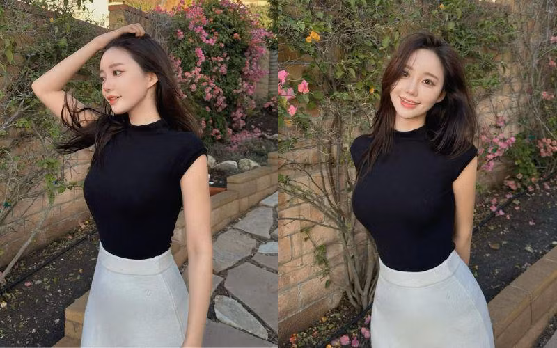 Người đẹp còn khiến chị em ghen tị khi sở hữu thân hình đồng hồ cát và chiếc bụng phẳng lì.