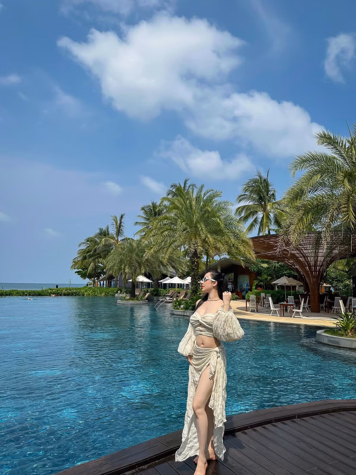 Vóc dáng của Thiên Như luôn gây ấn tượng với người nhìn.