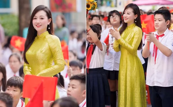 Nữ giáo viên được nhiều người khen có vẻ đẹp thanh lịch, dịu dàng. Không ít cư dân mạng dành tặng cô biệt danh "cô giáo hot girl", "hoa hậu giáo viên"...