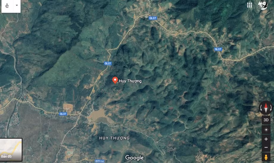 Địa điểm nơi thanh niên nghi ngáo đá trèo lên cột điện cao thế. Ảnh chụp google maps