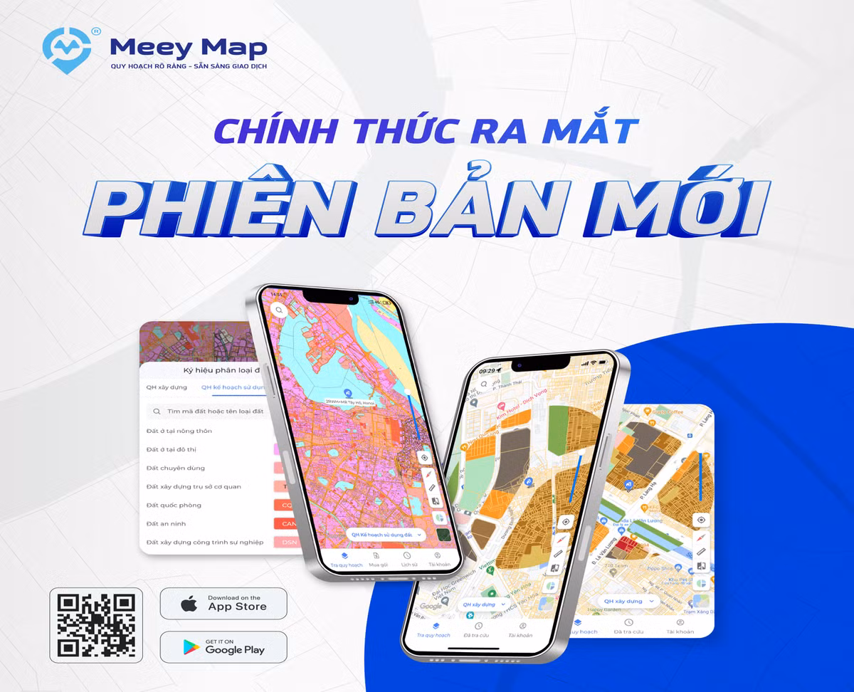 Meey Map ra mat phien ban moi - Buoc dot pha trong tra cuu quy hoach bat dong san truc tuyen