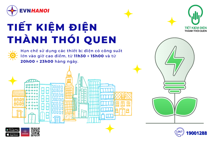 EVN va no luc chung tay su dung dien tiet kiem, hieu qua