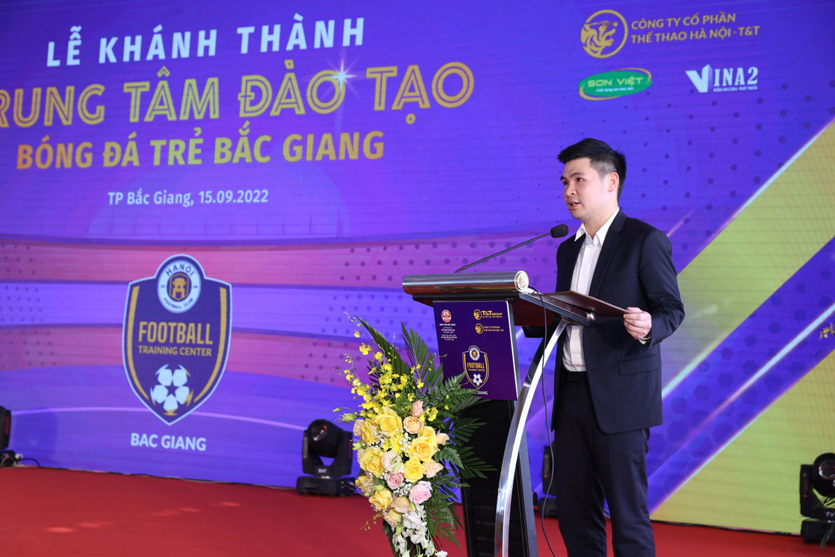 Hanoi FC khanh thanh trung tam dao tao bong da tre tai Tinh Bac Giang-Hinh-2