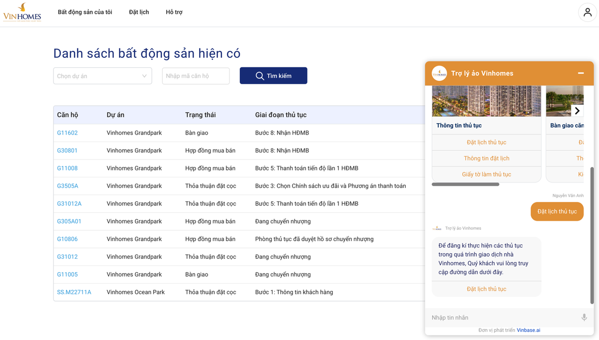 Ra mat tro ly ao tren ung dung Vinhomes Resident va website Vinhomes-Hinh-3