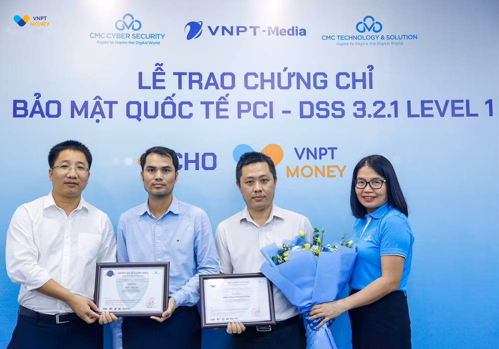 VNPT Money nhan chung chi bao mat PCI-DSS cap do cao nhat