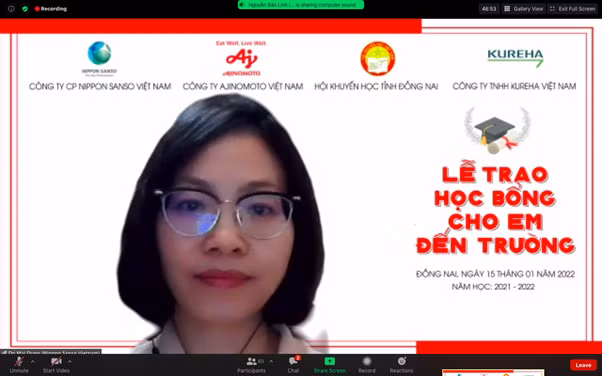 Ajinomoto to chuc le trao hoc bong truc tuyen “Cho em den truong” lan thu 18-Hinh-2