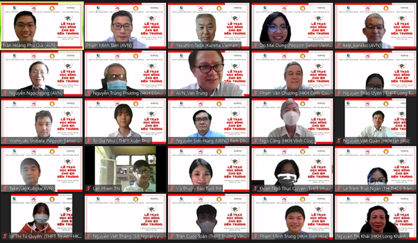 Ajinomoto to chuc le trao hoc bong truc tuyen “Cho em den truong” lan thu 18