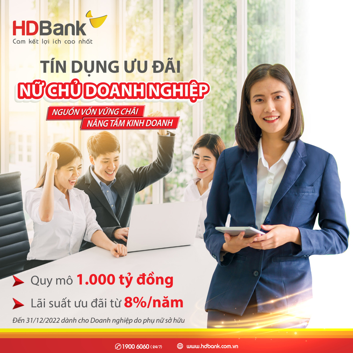 HDBank danh hon 1.000 ty dong uu dai lai suat va hang ngan qua tang den khach hang nu