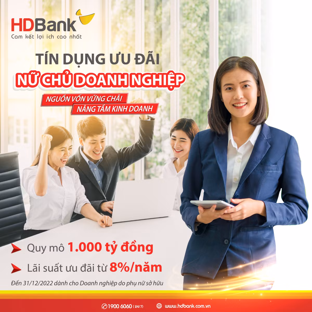HDBank danh hon 1.000 ty dong uu dai lai suat va hang ngan qua tang den khach hang nu