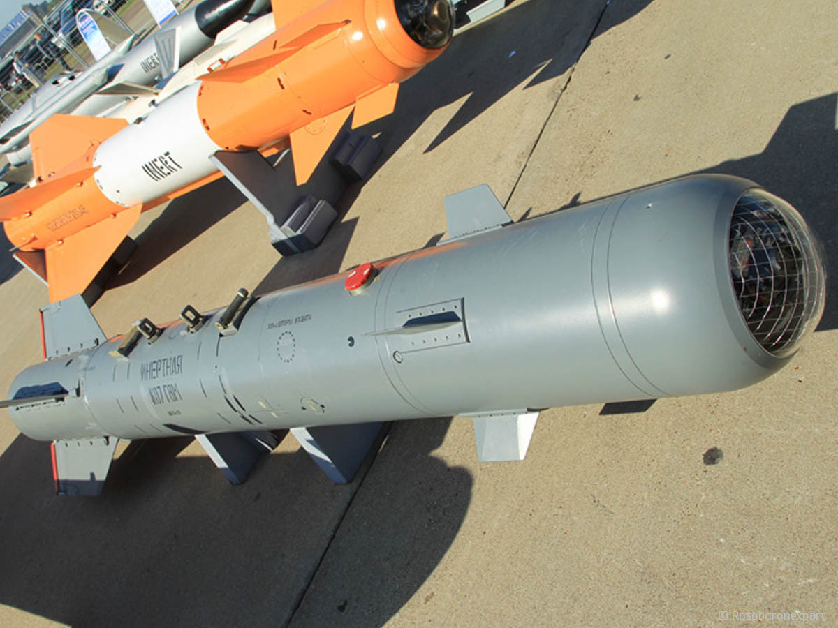 Công nghệ của bom KAB-500Kr từng được Nga sử dụng để phát triển phiên bản có sức công phá kinh khủng hơn đó là KAB-1500Kr với trọng lượng lên tới 1,5 tấn. Nguồn ảnh: Rumil.