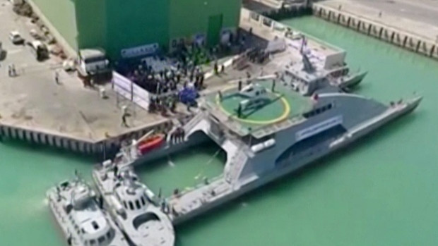 Đây không phải là lần đầu tiên Iran đóng tàu đa thân. Trong quá khứ, Iran cũng từng công bố một vài hình ảnh hiếm hoi về tàu cao tốc hai thân do nước này tự thiết kế. Nguồn ảnh: QQ.