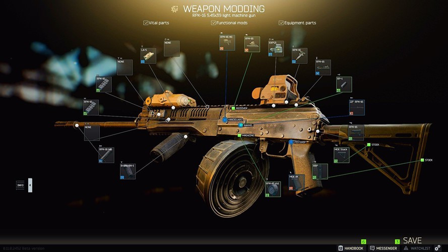 Dự án về súng trung liên được phát triển từ rất sớm nhưng do hạn chế về khoa học kỹ thuật không cho phép tạo ra loại vũ khí RPK-16 độc đáo như hiện nay