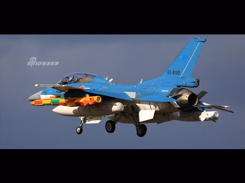 Loại tên lửa chống hạm ASM-3 đã được Nhật Bản hoàn thiện từ năm 2017 nhưng tới nay vẫn đang trong giai đoạn thử nghiệm. Hôm 20/12 vừa rồi, Nhật Bản đã tiếp tục thử nghiệm tên lửa này với chiến đấu cơ F-2 cũng do nước này tự sản xuất. Nguồn ảnh: Sina.