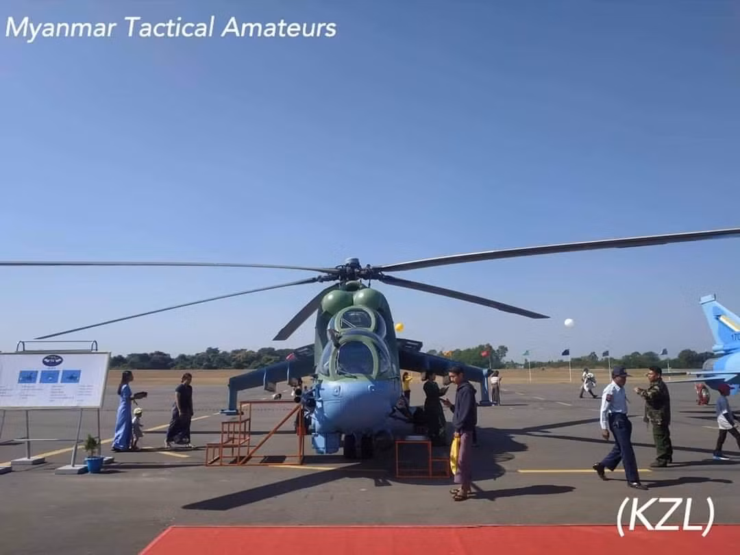Trực thăng tấn công Mi-35PM - loại trực thăng do Nga sản xuất dựa trên phiên bản Mi-24, chuyên dùng cho công tác huấn luyện phi công trực thăng chiến đấu. Nguồn ảnh: MTA.