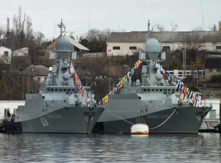 Hai tàu hộ vệ cỡ nhỏ được đóng theo lớp Đề án 21630 của Hải quân Nga mang số thân lần lượt là 626 và 609. Các tàu này có giãn nước tối đa là 949 tấn.