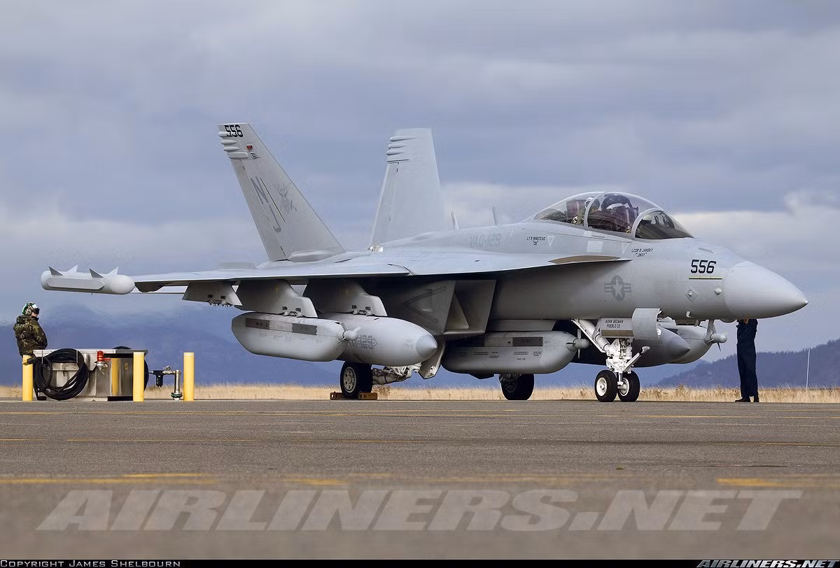Trọng tải rỗng của EA-18G Growler là 15.011kg, trọng tải cất cánh tối đa 29.964kg.