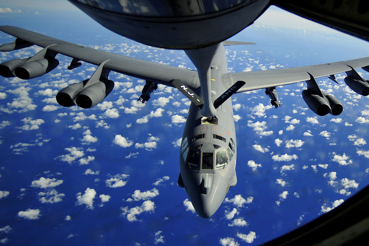 Chỉ tính riêng trong năm 2019, Mỹ đã nhiều lần cho máy bay ném bom chiến lược B-52 áp sát Trung Quốc. Cụ thể, hồi tháng ba, hai máy bay ném bom B-52H của Mỹ cũng từng bay áp sát vùng biển phía đông Trung Quốc. Nguồn ảnh: Pinterest.