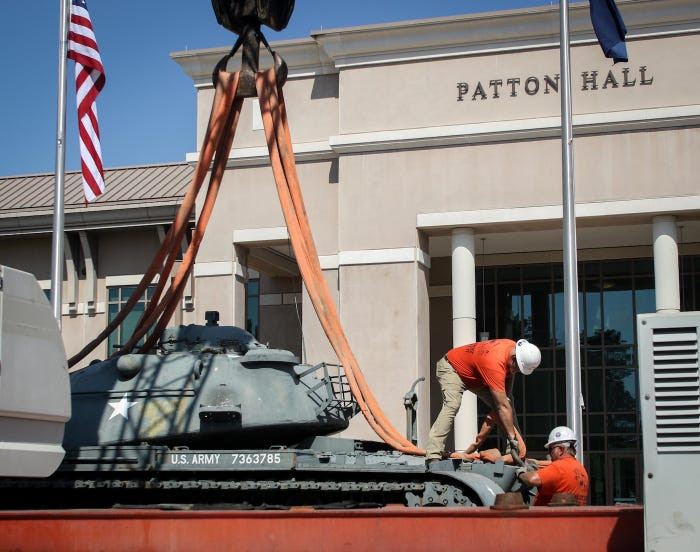 Tất nhiên, nhiệm vụ mà chiếc xe tăng M48 Patton nhận được không còn là chiến đấu trực tiếp trên chiến trường như những gì nó đã từng làm trong Chiến tranh Việt Nam. Nguồn ảnh: BI.