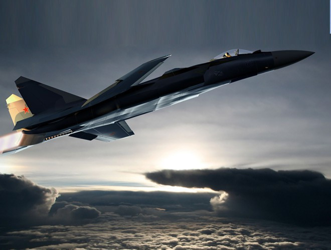 Su-47 Berkut trang bị 2 động cơ tuốc bin phản lực đẩy Lyulka AL-37FU cho phép đạt tốc độ tối đa 2.200km, trần bay 18.000m