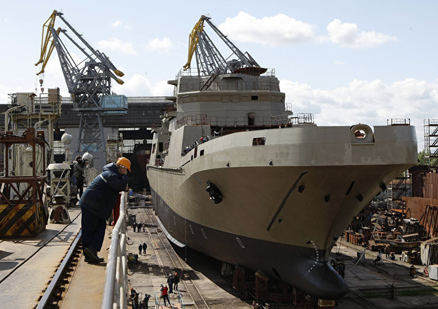 Trong khi đó, hai chiếc tàu đổ bộ còn lại trong lớp này (Nga dự kiến đóng tối đa bốn chiếc) hiện mới được hạ thuỷ năm 2019, dự kiến sẽ được nhập biên vào năm 2023 và 2024 trong tương lai. Nguồn ảnh: Livejournal.