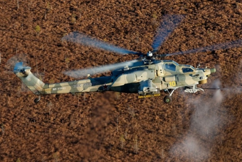 Khả năng chống xe tăng của Mi-28N đến từ hệ thống kiểm soát bay, cho phép chiếc trực thăng này có được độ cơ động cực kỳ đáng nể và chính xác cao, kết hợp với đó là các loại tên lửa chống tăng tầm xa. Nguồn ảnh: Expo