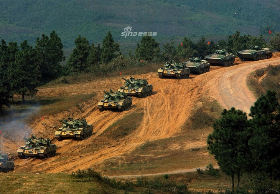 Hiện tại trong biên chế của Trung Quốc hầu hết các xe tăng Type 59 đều đã được nâng cấp lên phiên bản D. Nguồn ảnh: Sina.