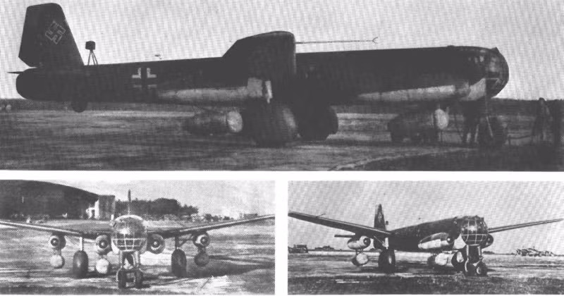 Thành tựu vượt bậc này của Đức quốc xã không chỉ dừng lại ở chỗ cho ra đời được hai mẫu thử có khả năng bay được mà đặc biệt hơn, cả hai mẫu thử này đều được tận dụng linh kiện có sẵn từ xác của những chiếc máy bay khác trong kho của Đức chứ không phải là được sản xuất mới hoàn toàn. Nguồn ảnh: Madeitup.