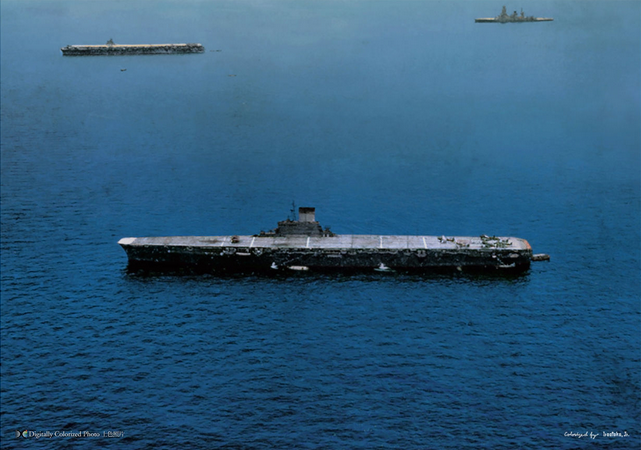 Nỗ lực cứu hộ không được đưa ra khẩn trương và lệnh bỏ tàu dường như cũng không được ban ra, kết quả là gần một giờ đồng hồ kể từ vụ nổ đầu tiên, Tàu Taiho nổ tiếp vụ thứ hai và bắt đầu chìm, mang theo 1650 thủy thủ đoàn và sĩ quan trên tổng số 1751 người phục vụ trên tàu. Nguồn ảnh: Pinterest.