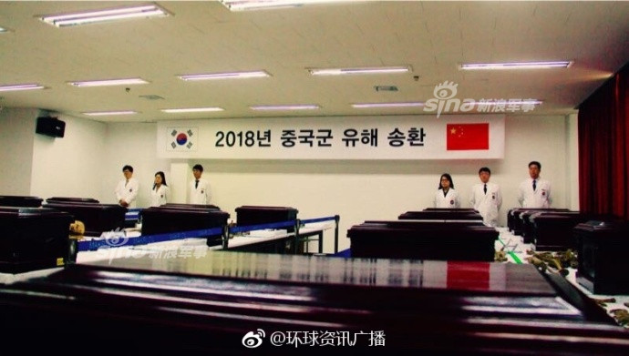 Hiện tại, Trung Quốc và Hàn Quốc đang có chương trình hồi hương hài cốt lính Trung Quốc tại đây. Chương trình đã kéo dài trong nhiều năm và số lượng hài cốt lính Trung Quốc được đưa về nhà luôn tăng dần qua các năm. Nguồn ảnh: Sina.