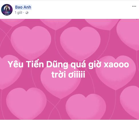 Bảo Anh công khai thả thính Bùi Tiến Dũng