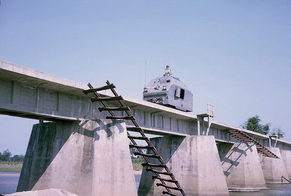 Tàu hỏa bọc thép ở miền Nam Việt Nam giai đoạn năm 1965-1966. Nguồn ảnh: Flickr.