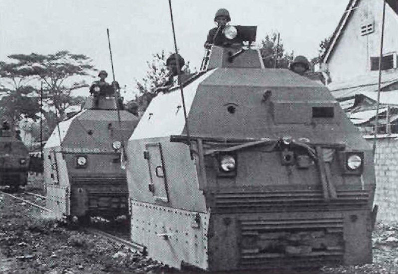 Những toa tàu bọc thép Wickham bắt đầu xuất hiện tại Việt Nam trong đầu những năm 1960, với nhiệm vụ chính là giúp quân đội ngụy Sài Gòn kiểm soát và tuần tra các tuyến đường sắt trọng yếu kéo dài từ Sài Gòn ra miền Trung Việt Nam. Nguồn ảnh: Flickr.