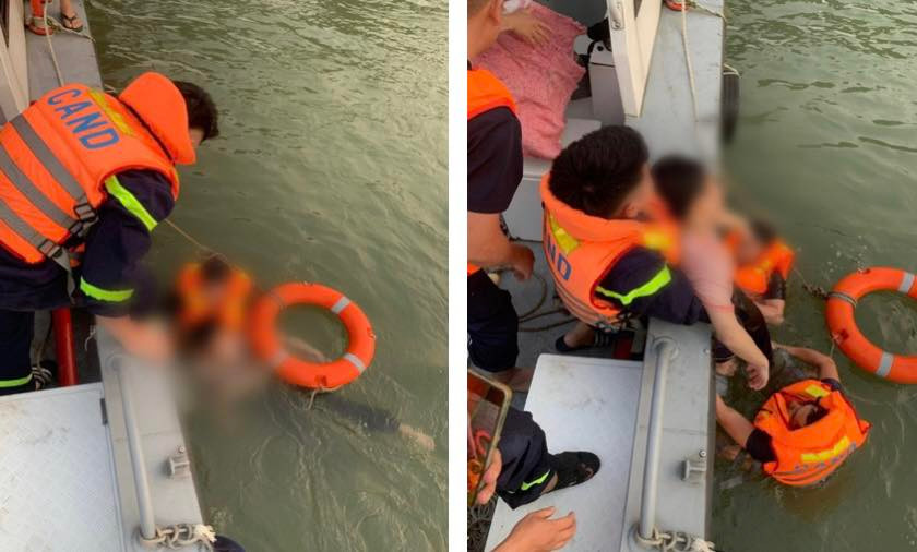 Cứu sống nam thanh niên 20 tuổi nhảy cầu Long Biên Cuu song nam thanh nien 20 tuoi nhay cau Long Bien