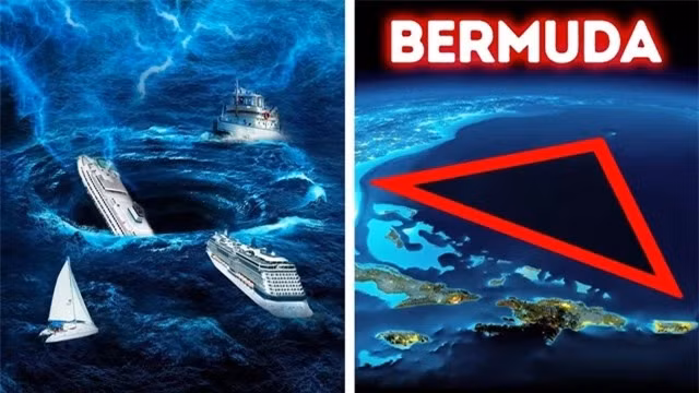4. Tam giác quỷ Bermuda ở Đại Tây Dương Đây chính là địa điểm bí ẩn nổi tiếng bậc nhất thế giới hiện nay. Tam giác quỷ Bermuda có diện tích khoảng 700.000km2, giới hạn bởi 3 điểm: Miami, Florida; San Juan, Puerto Rico; và Freeport, Grand Bahama.