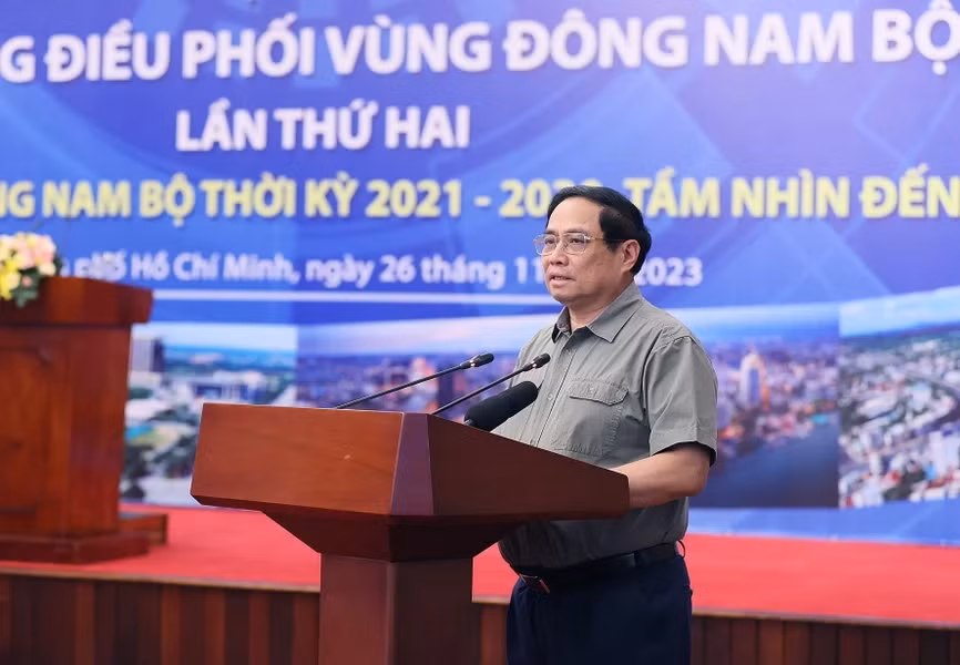 Thu tuong chu tri Hoi nghi xay dung quy hoach vung Dong Nam Bo