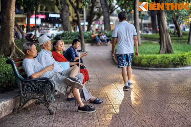 Đây là nơi người dân và du khách có thể rảo bước dưới hàng cây mát rượi, phóng tầm mắt nhìn những công trình biểu tượng của Hà Nội như Tháp Rùa, đền Ngọc Sơn, cầu Thê Húc, Bưu điện Hà Nội.