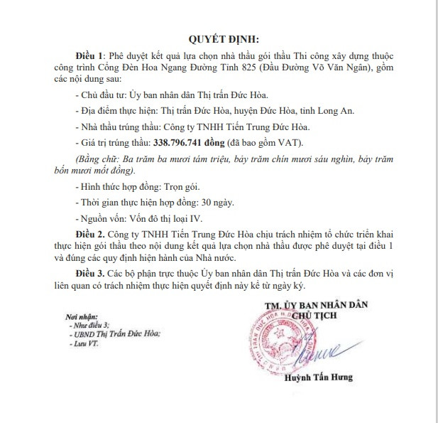 Long An: Cty Tien Trung Duc Hoa mot ngay trung 3 goi thau-Hinh-2