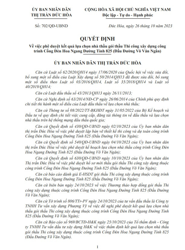 Long An: Cty Tien Trung Duc Hoa mot ngay trung 3 goi thau