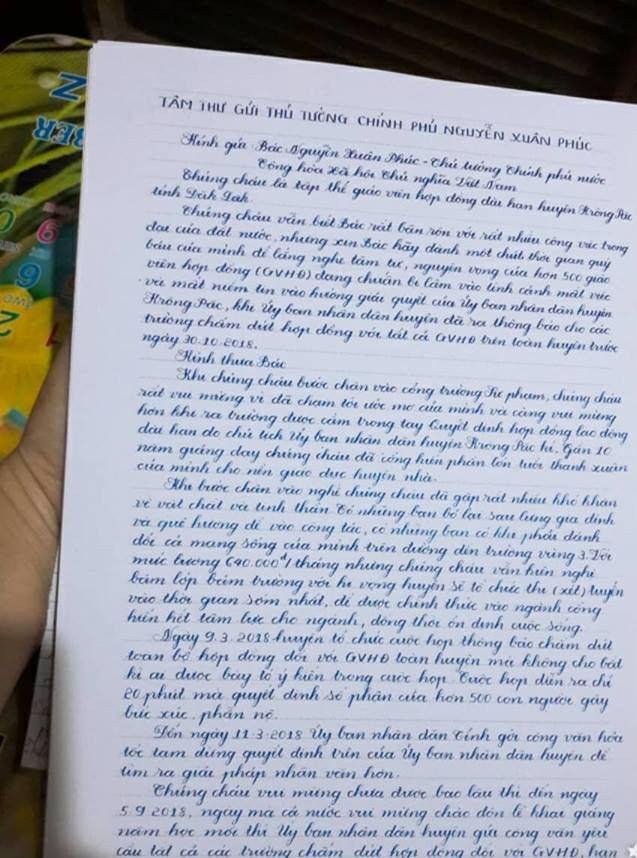 Nhói lòng bức tâm thư 500 giáo viên hợp đồng sắp mất việc gửi Thủ tướng Nhoi long buc tam thu 500 giao vien hop dong sap mat viec gui Thu tuong