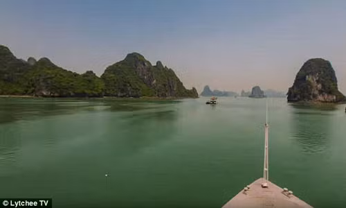 Vinh Ha Long tuyet dep trong video 2 phut vong quanh chau A