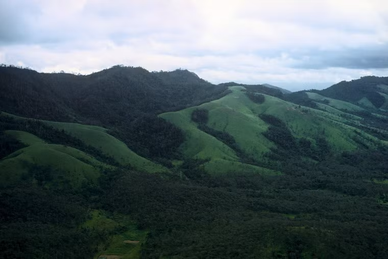 Phong cảnh Tây Nguyên năm 1970.