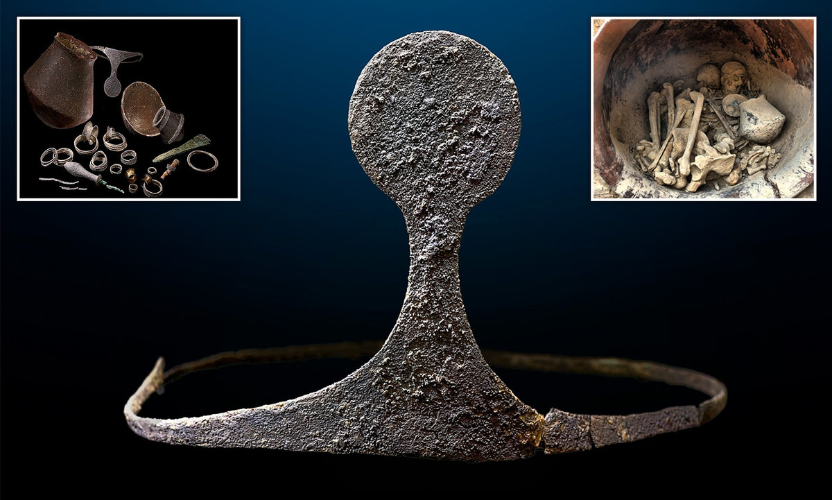 Xung quanh hài cốt của cặp đôi này là 30 cổ vật giá trị. Phần lớn là những món đồ tạo tác, đồ trang sức được chế tác tinh xảo từ bạc.