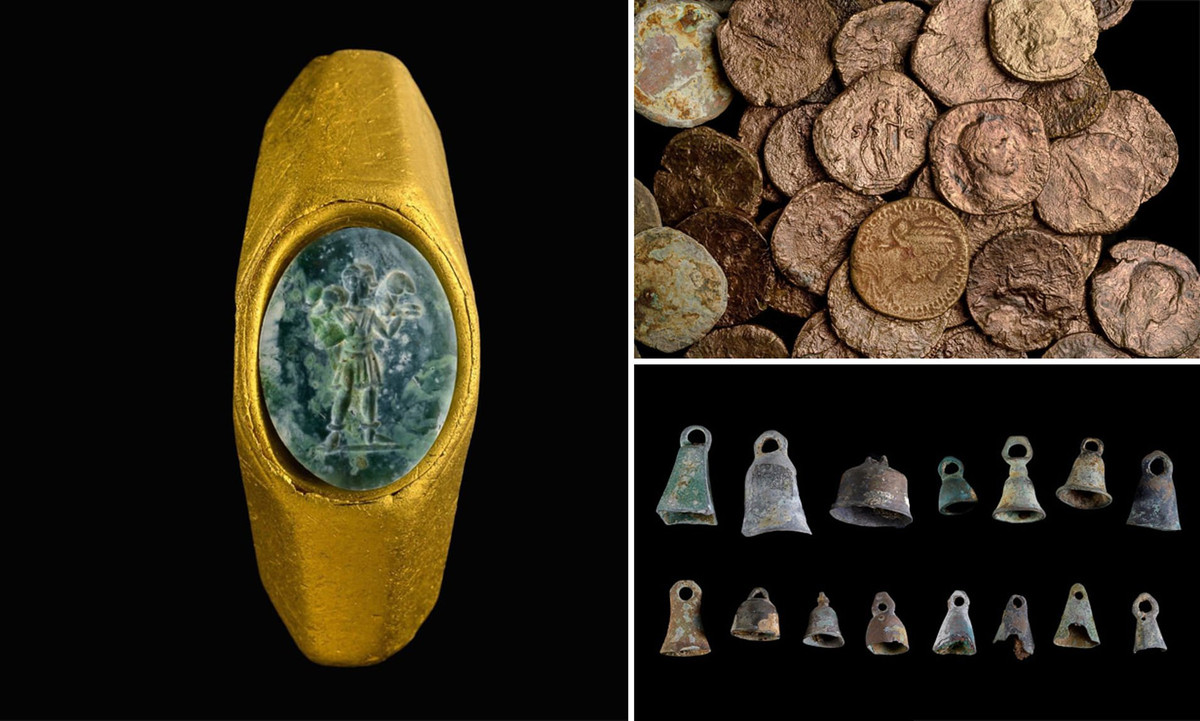 Liên quan đến nhẫn vàng nạm đá quý khắc hình Chúa Jesus lúc trẻ, Cơ quan Cổ vật Israel (IAA) mới thông báo đã trục vớt các cổ vật từ hai xác tàu đắm có niên đại 1.700 năm tuổi và 600 năm tuổi tại bến cảng Caesarea cổ đại.