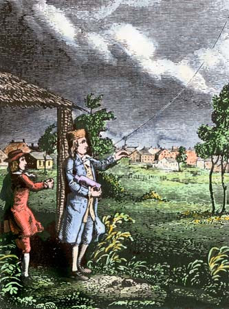 Ông cho lắp đặt cột thu lôi đầu tiên tại ngôi nhà của mình ở Philadelphia vào năm 1753. Nhờ vậy, suốt mùa mưa bão năm đó, nhà của ông không bị ảnh hưởng.