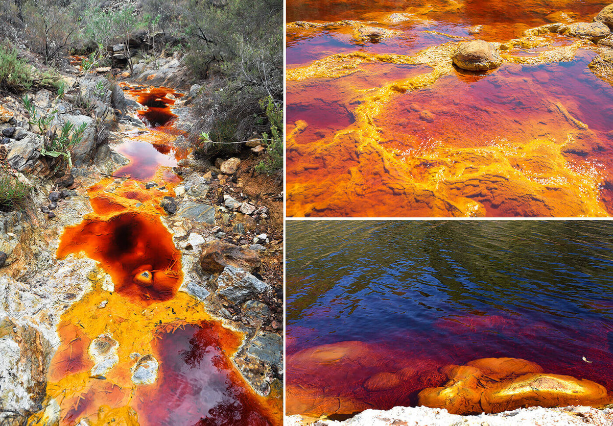 Dòng sông Rio Tinto dài khoảng 100 km. Trong đó, gần 50 km của dòng sông chảy qua thị trấn Niebla. Đây chính là đoạn có màu đỏ tươi như máu.