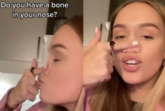 Khong co xuong mui, co gai tro thanh hien tuong tren mang xa hoi